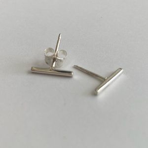 Sterling Silver Bar Studs